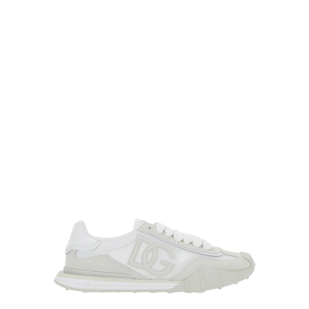 Dolce & Gabbana Men's White Sneakers, 12 Uk, Dg Athletic Trainers