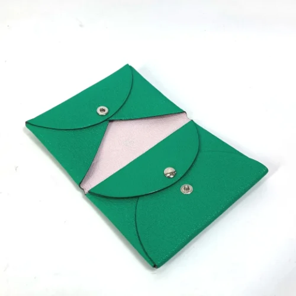 Hermès Vintage Pre-owned Leather home-office Green Dames