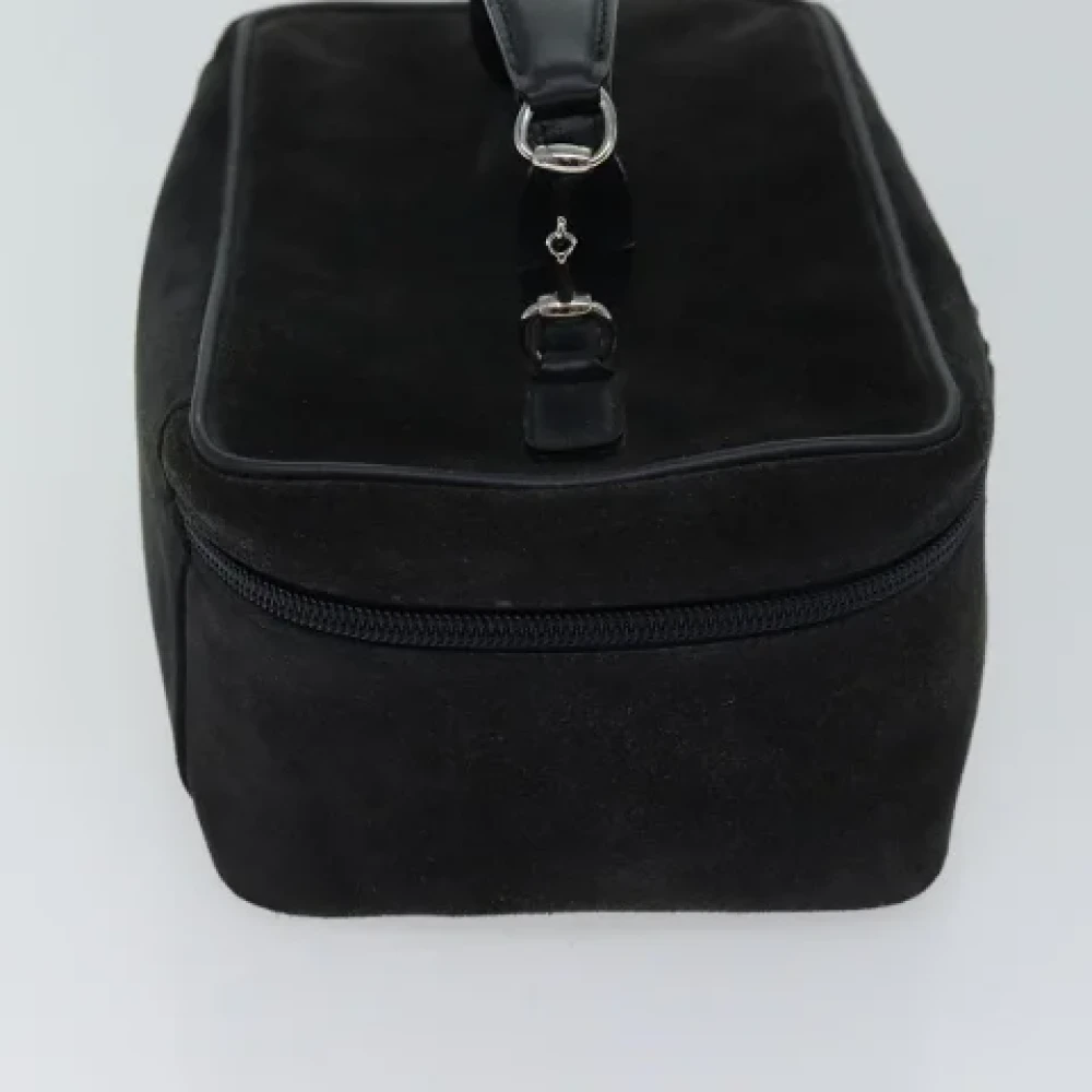 Gucci Vintage Pre-owned Suede pouches Black Dames