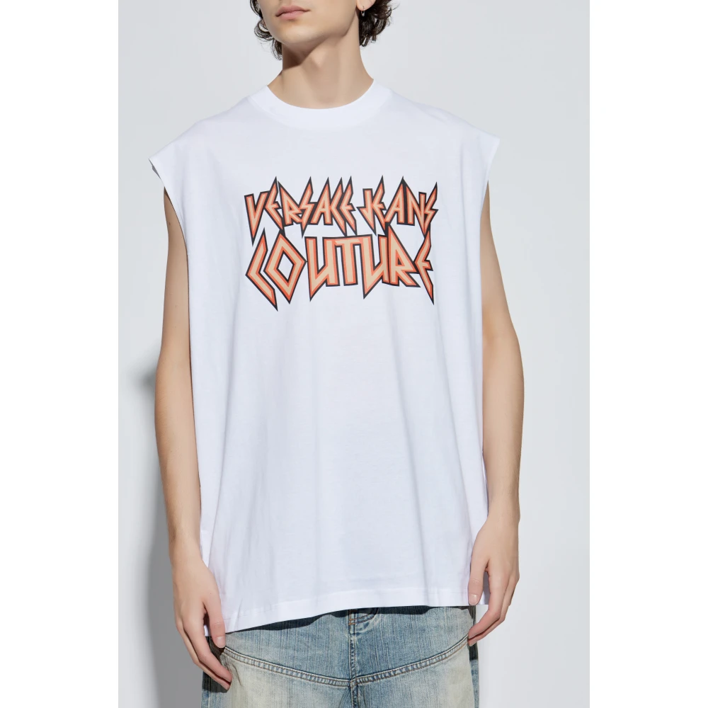 Versace Jeans Couture T-shirt met logo White Heren