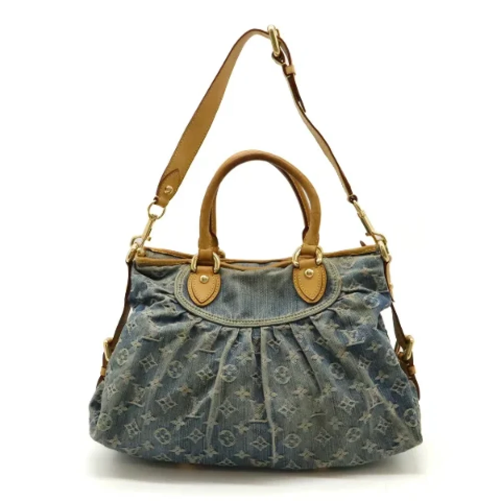 Louis Vuitton Vintage Pre-owned Denim louis-vuitton-bags Blue Dames