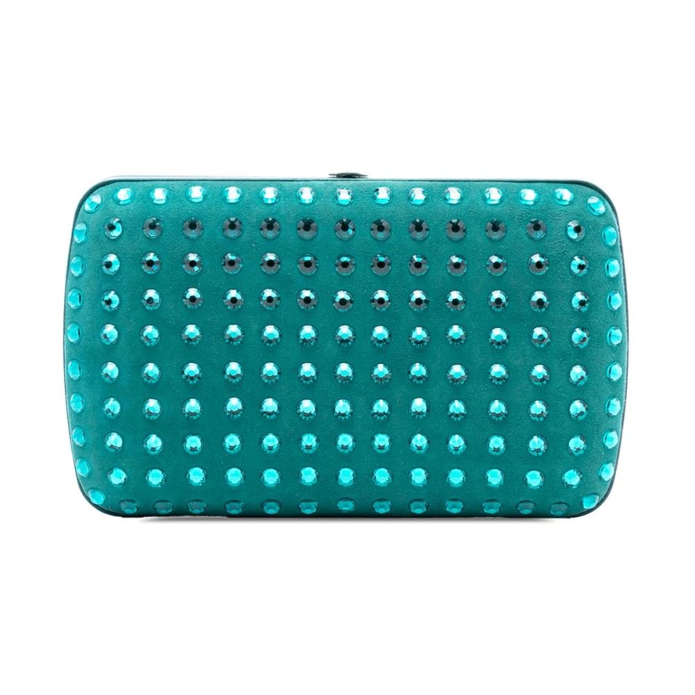 Gucci Vintage Women's Blue Pre-Owned Embellished Clutch