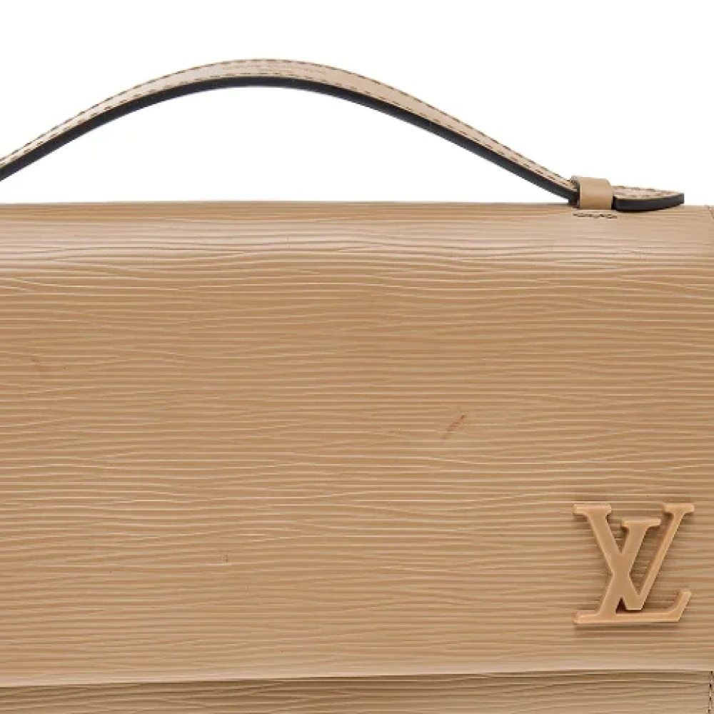 Louis Vuitton Vintage Pre-owned Leather clutches Beige Dames