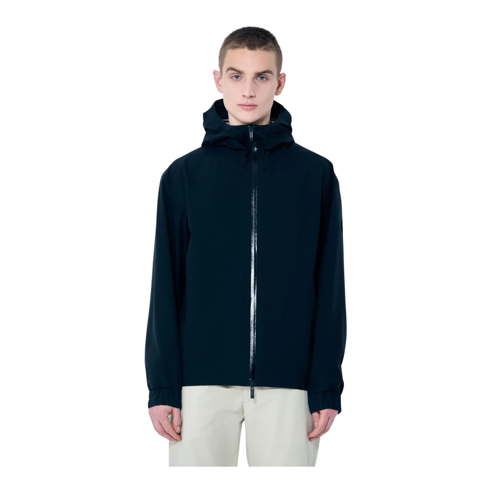 Moncler Waterafstotende Hooded Jacket met membraan Black Heren