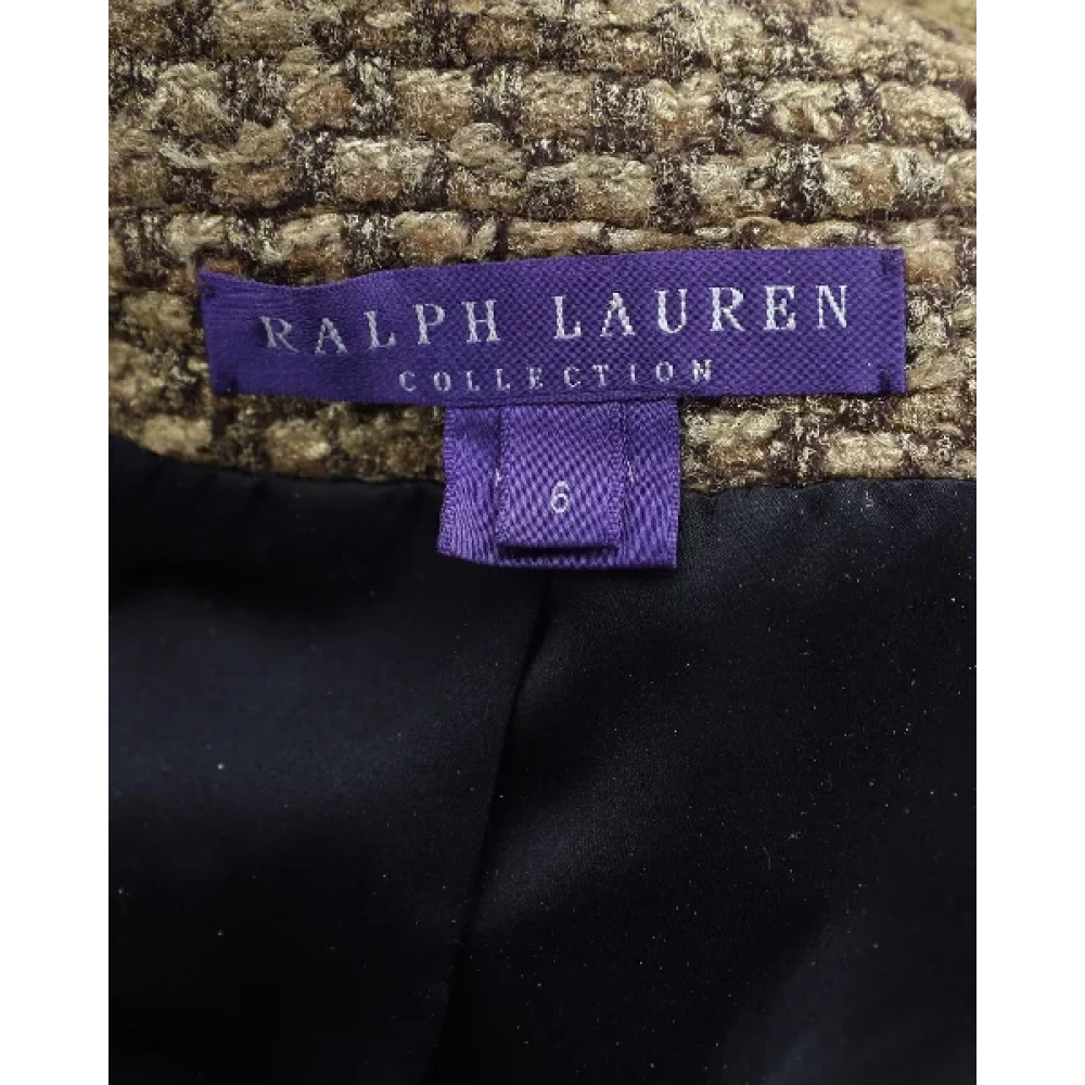 Ralph Lauren Pre-owned Wool outerwear Yellow Dames