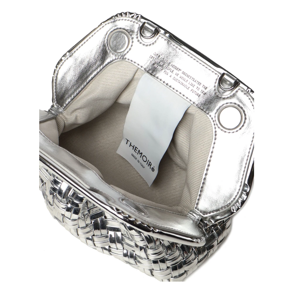 THEMOIRè Zilveren Schoudertas met Magneetsluiting Gray Dames