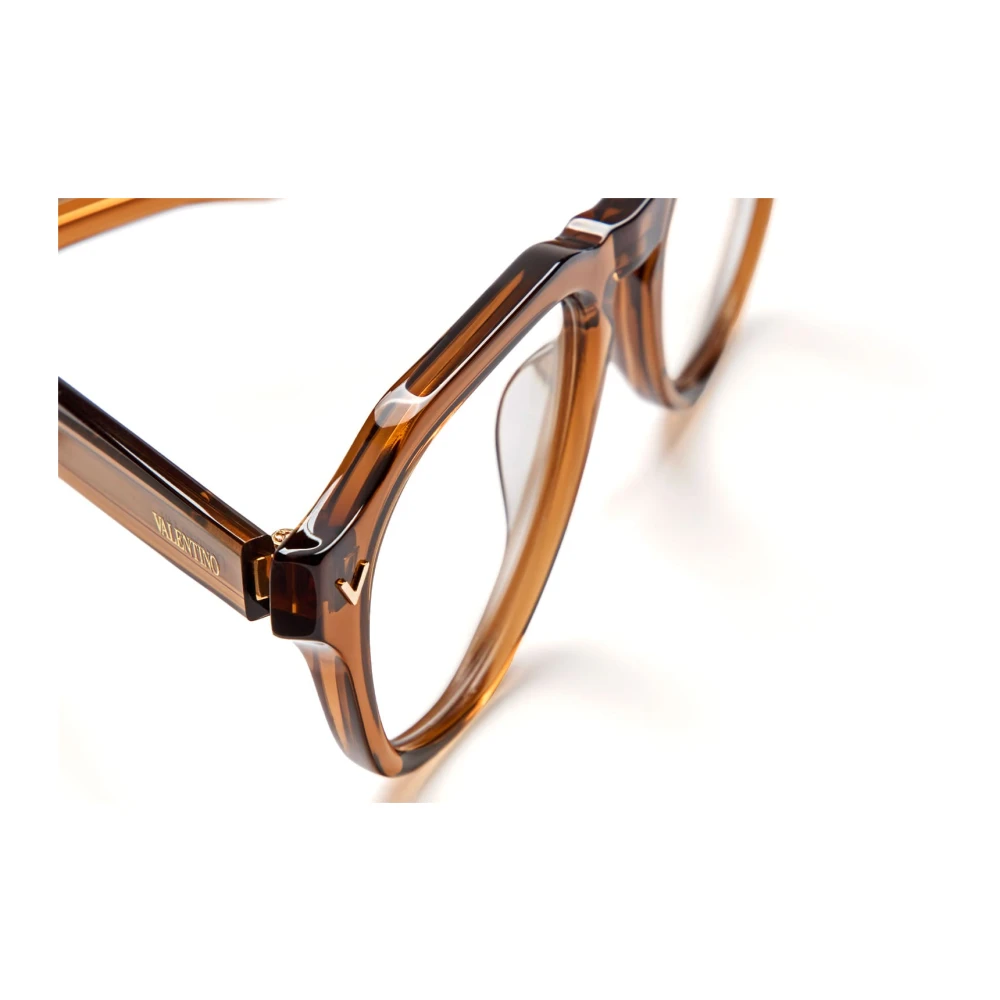 Valentino Kristal Bruine Aviator Bril Brown Dames