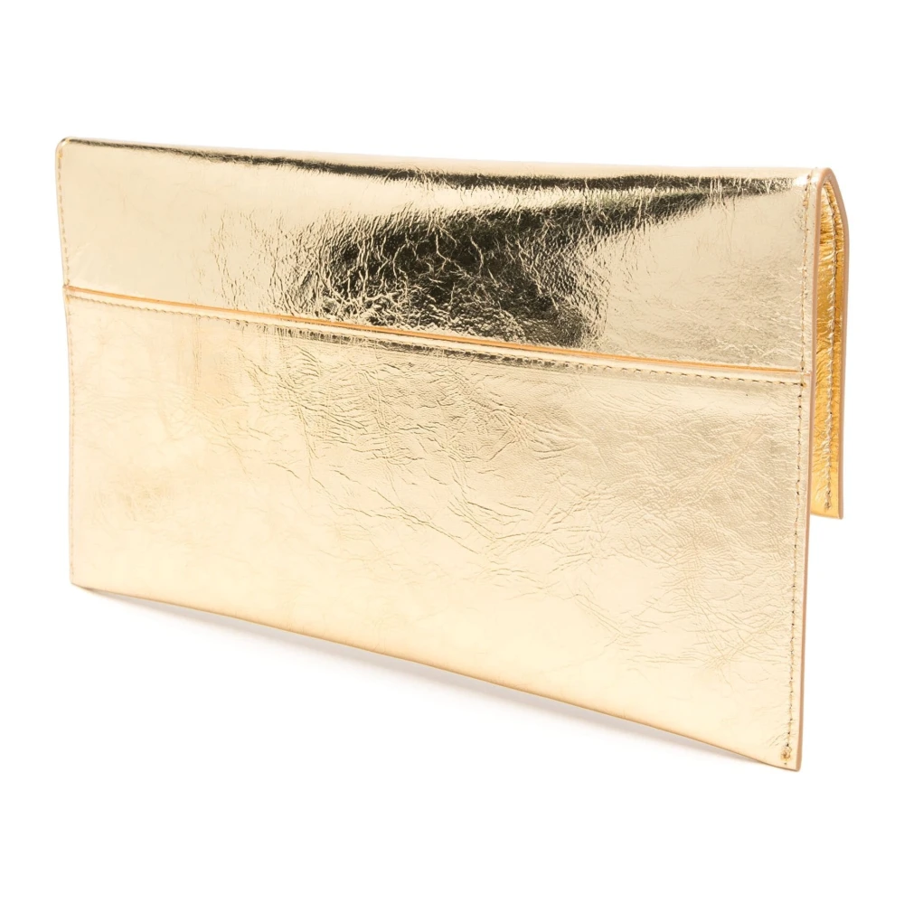 PATRIZIA PEPE Fly Clutch Metallic Art. 8B5460L112 Yellow Dames