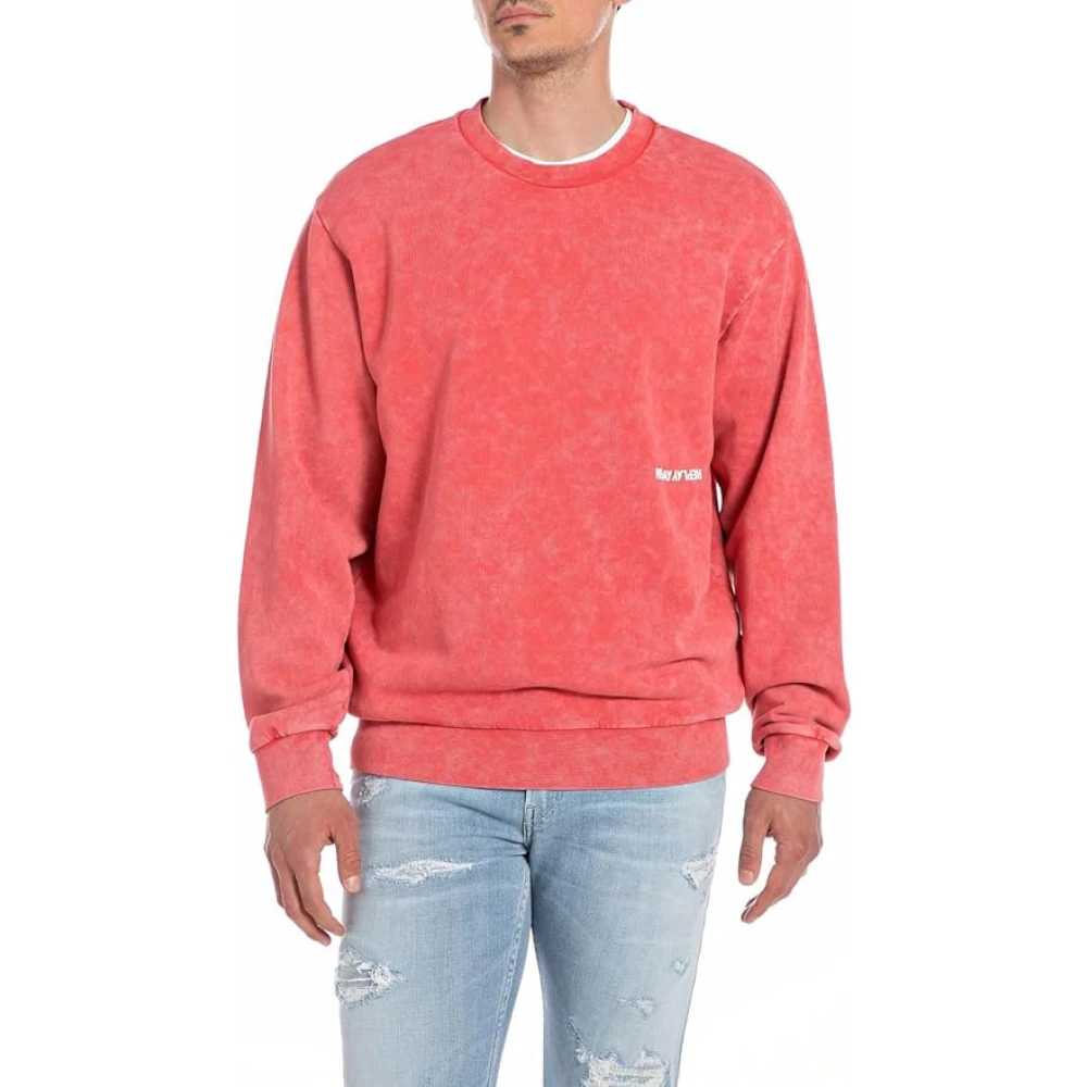 Replay Sweatshirts Pink Heren