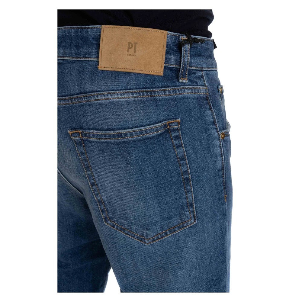 PT Torino Carrot Fit Denim Jeans Blue Heren