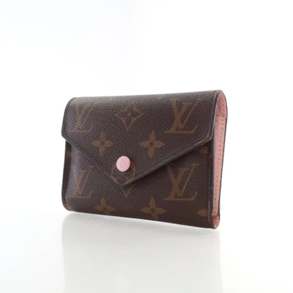 Louis Vuitton Vintage Pre-owned Coated canvas wallets Brown Dames