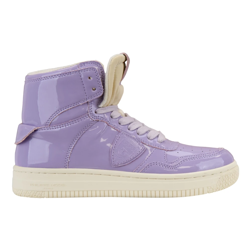Philippe Model Hoge Top Veterschoenen voor Dames Dames Schoenen Paars