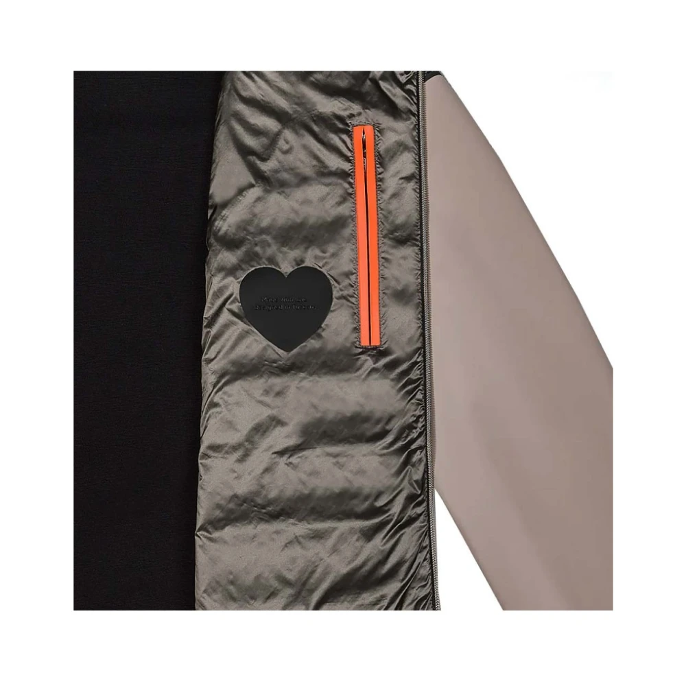 RRD Blauw zwarte jas met capuchon en gewatteerde voorkant Green Heren