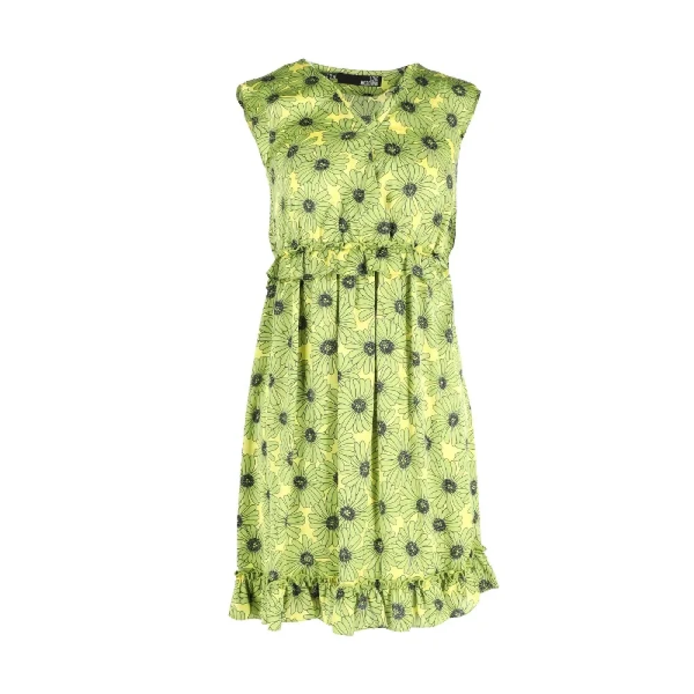 Moschino Pre-Owned Pre-owned Silk dresses Green Dames