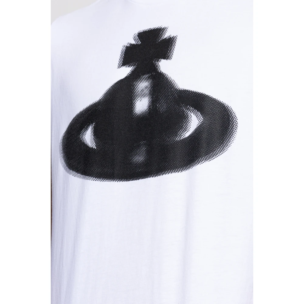 Vivienne Westwood T-shirt met logo White Heren