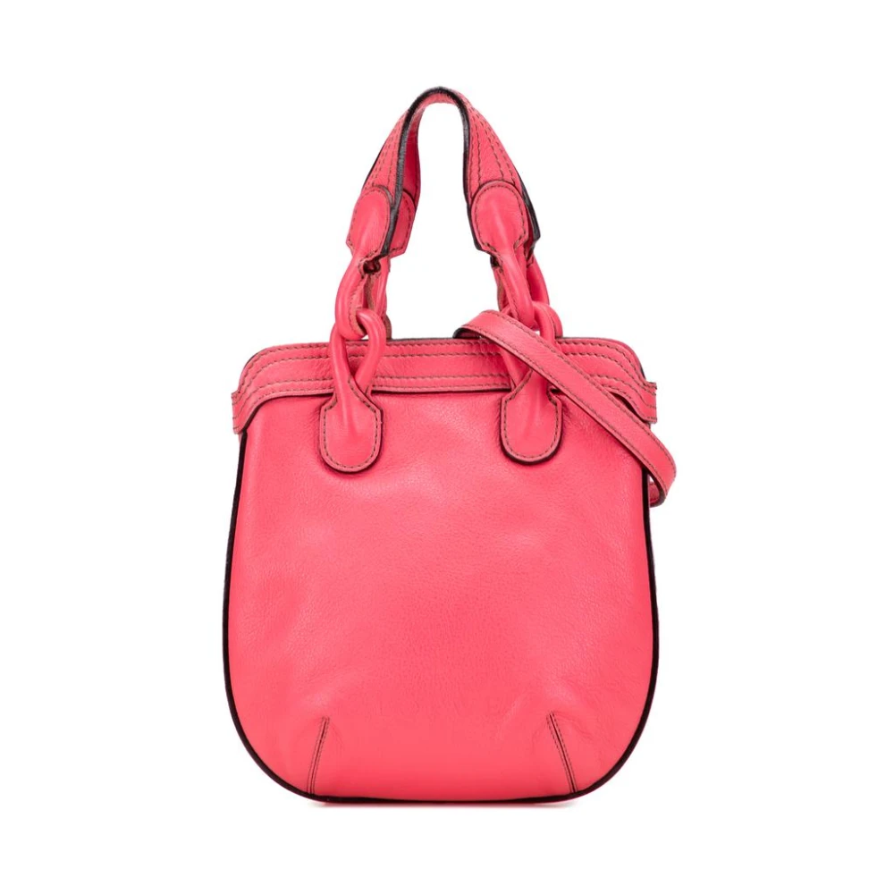 Loewe Pre-Owned Women's Pink Vintage Handbags, One Size, Pre-Owned Leather Satchel Bag