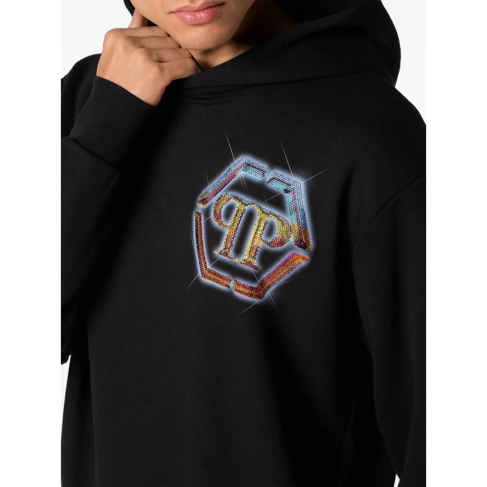 Philipp Plein Zwarte Sweatshirt voor Mannen Black Heren