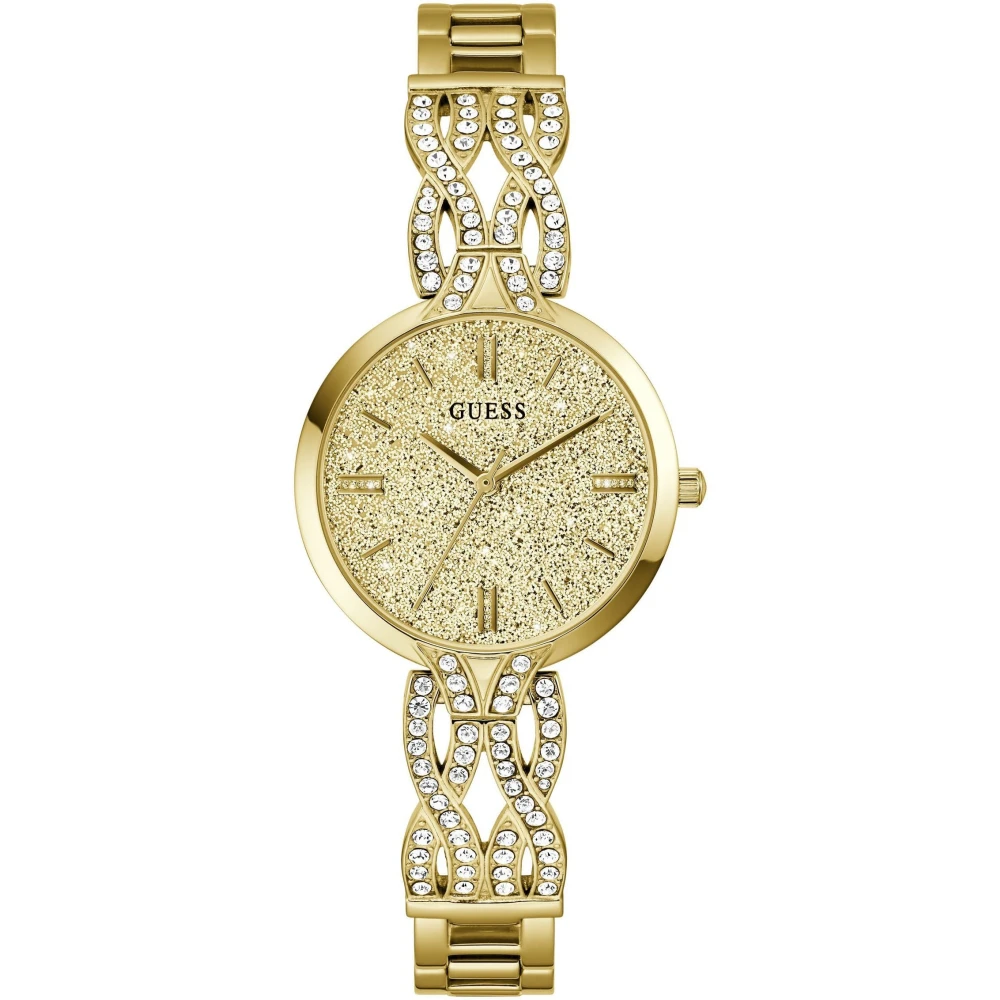 Guess Women's Yellow Watches, One Size, Stainless Steel Bracelet Watch