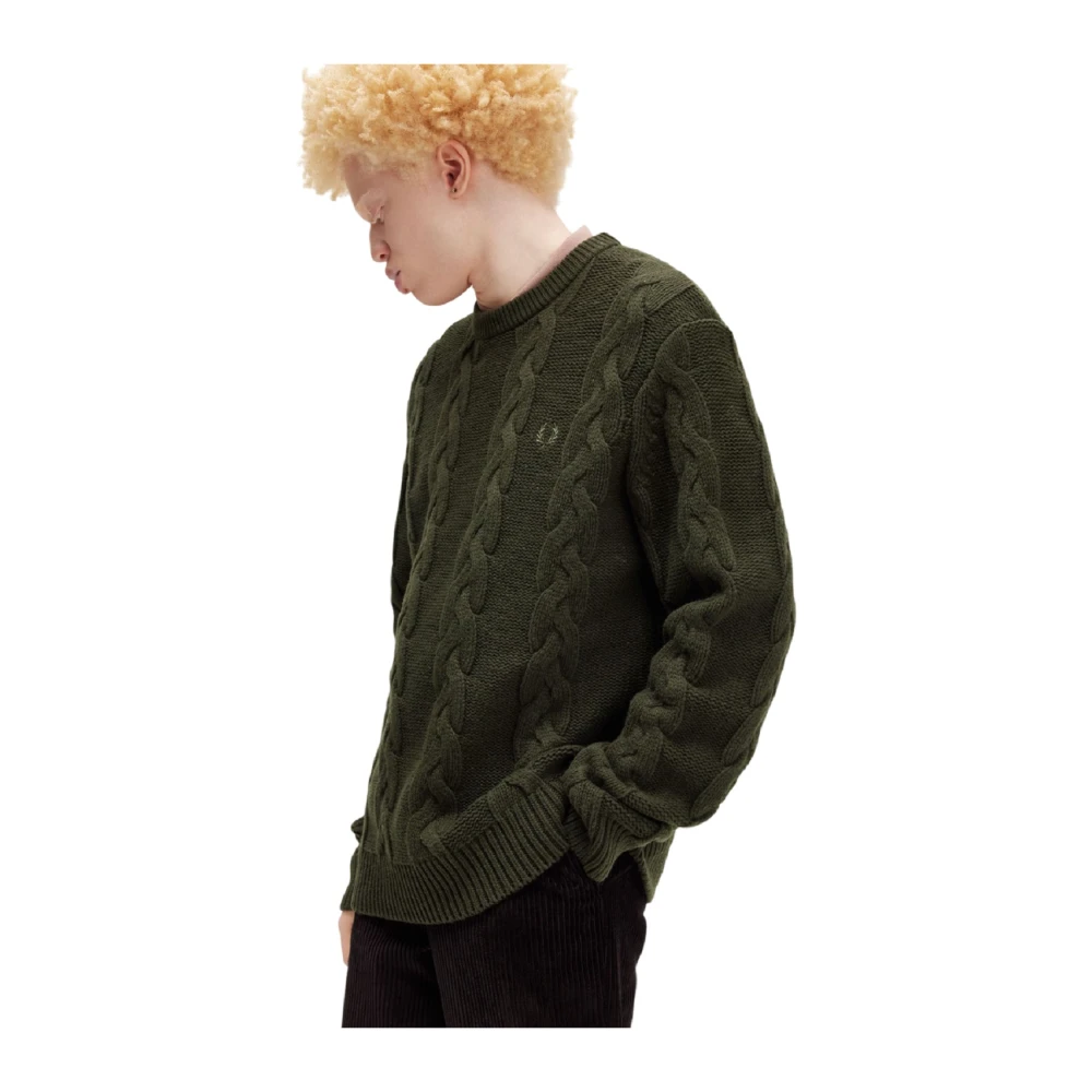 Fred Perry Groene Sweater Collectie Green Heren