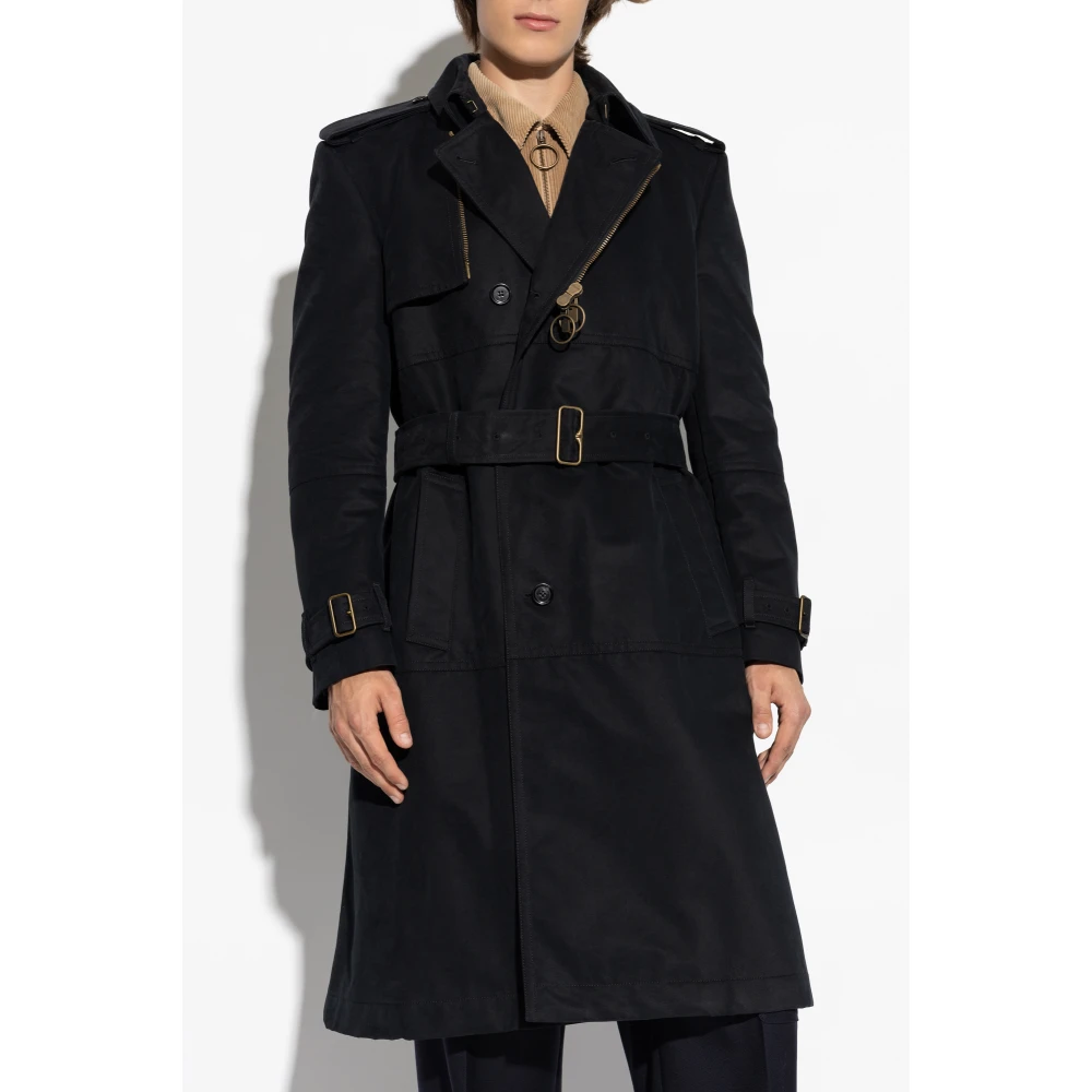 Burberry Katoenen trenchcoat Blue Heren