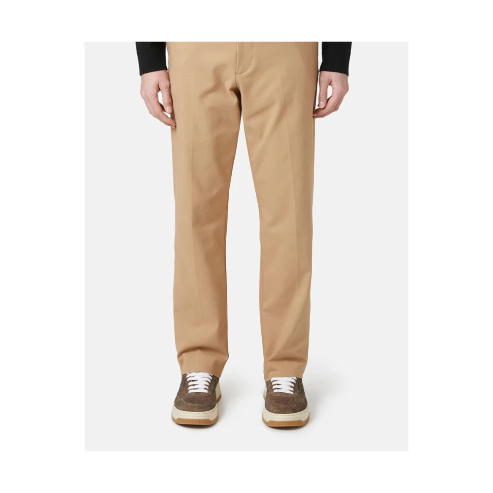 Iceberg Klassieke broek in technische stof Brown Heren