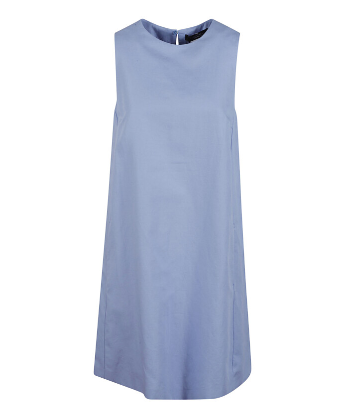 robe-bleue-en-coton-lin-avec-poches