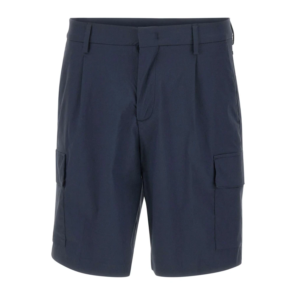 K-Way Men's Blue Serje Twill Tech Shorts