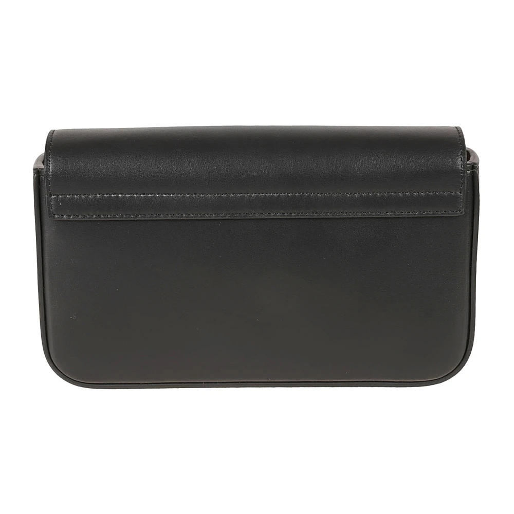 TOD'S Zwarte Mini Tas met Kettingband Black Dames