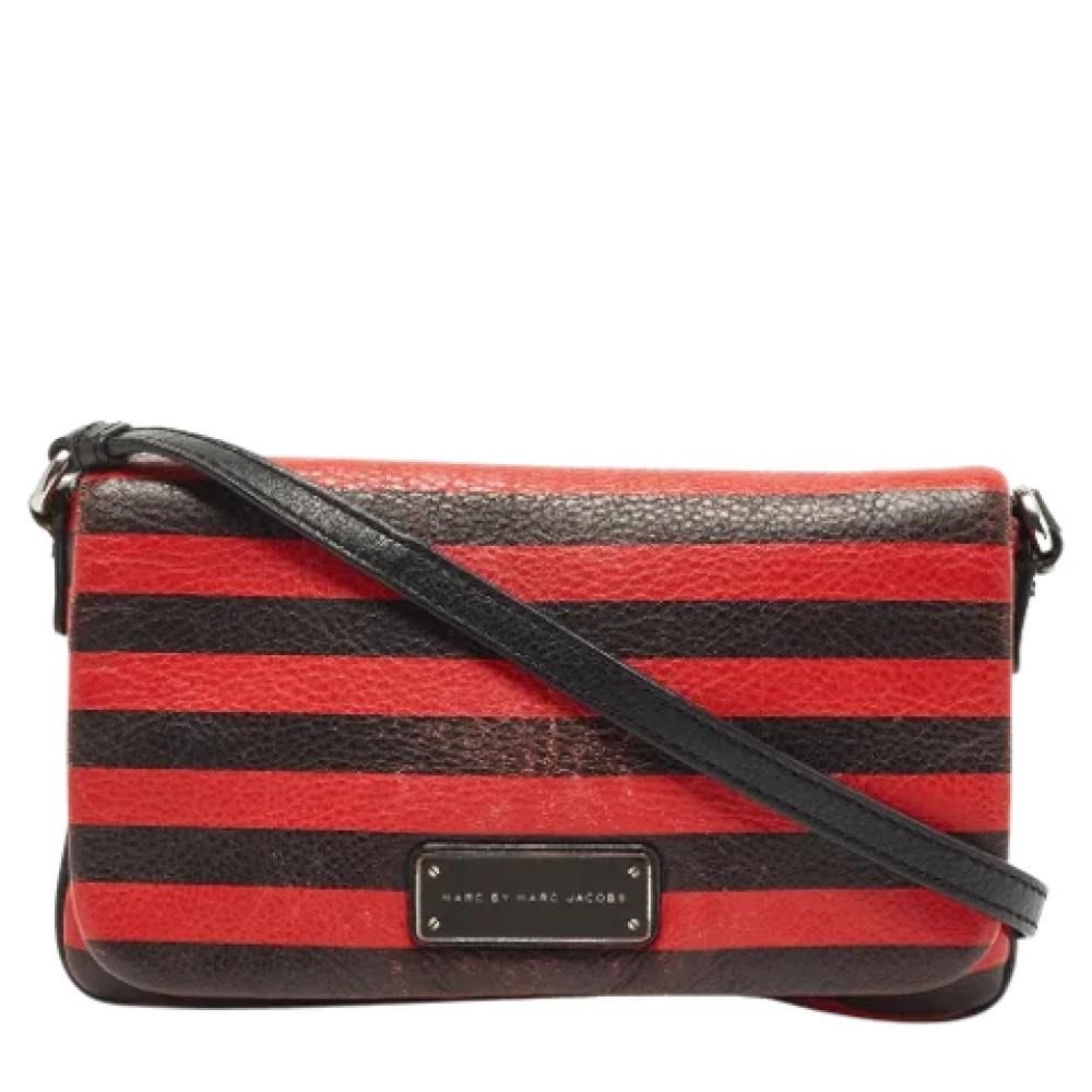 Marc Jacobs Pre-owned Leather crossbody-bags Red Dames