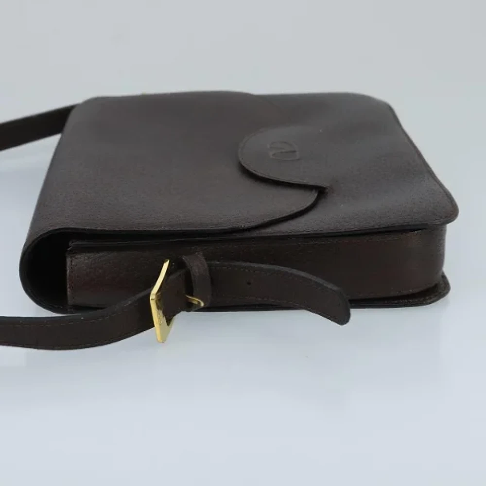Valentino Vintage Pre-owned Leather shoulder-bags Brown Dames