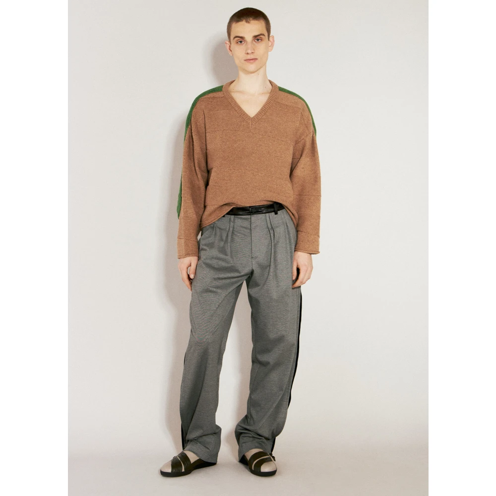 Kiko Kostadinov Contrast Side Patched Broek Gray Heren