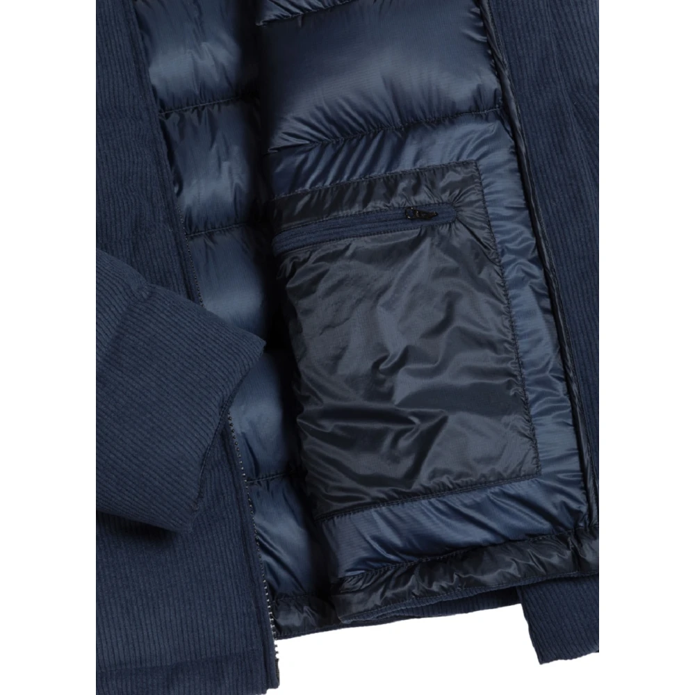 Colmar Blauwe Corduroy Waterdichte Winterjas Blue Heren