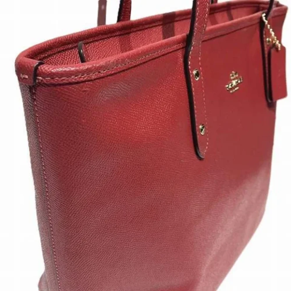 Coach Pre-owned Leather shoulder-bags Red Dames