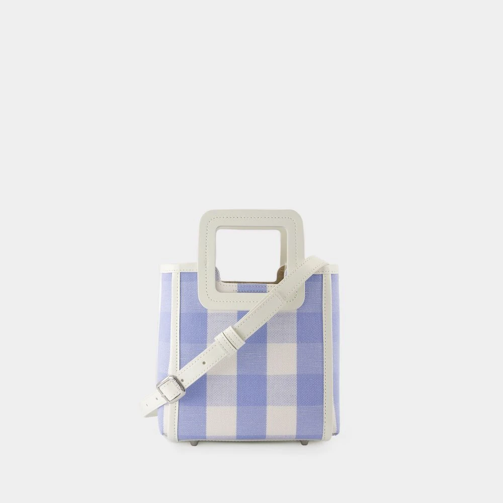 Staud Blauwe Leren Mini Shirley Tas Blue Dames