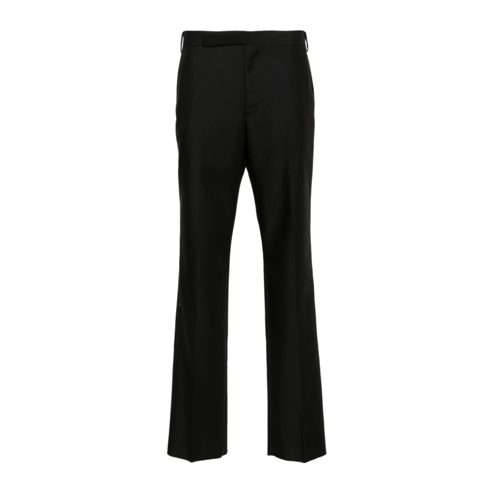 Lardini Zwarte op maat gemaakte wollen broek Black Heren