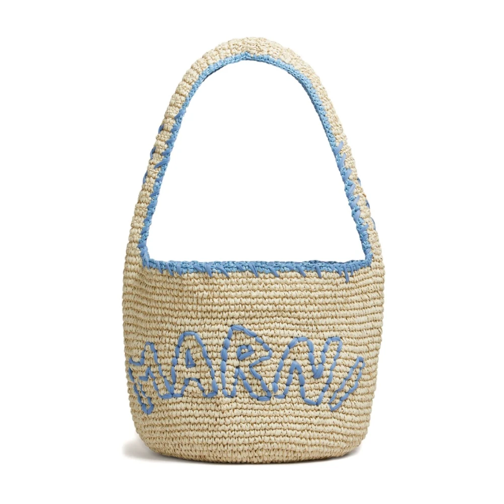 Marni Women's Beige Medium Hobo Shoulder Bag