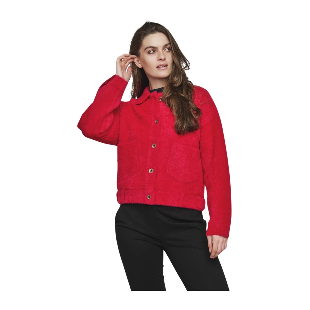 Rino&Pelle Rode Bes Boxy Bubbly Jas Red Dames