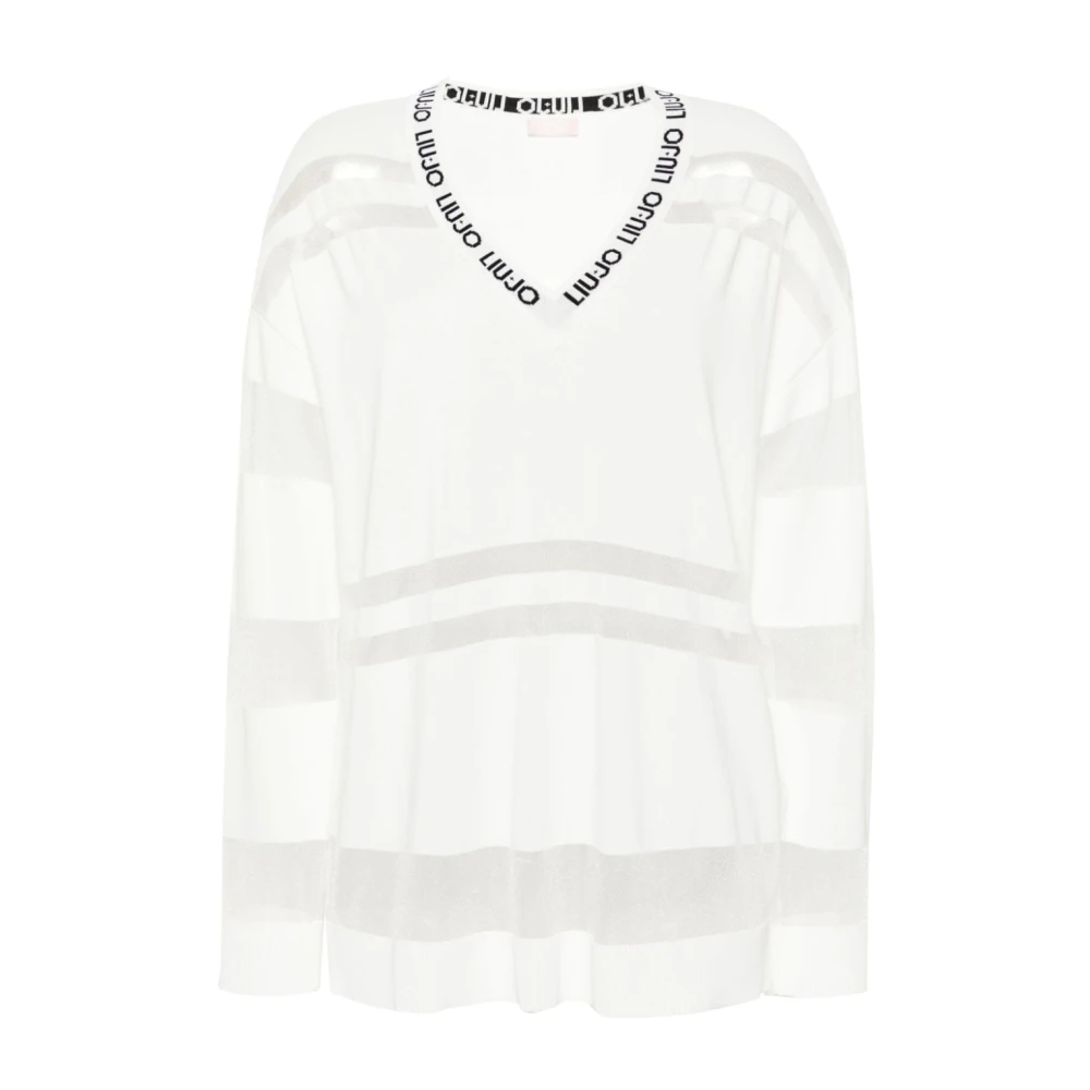 Liu Jo Round-neck Knitwear White Dames