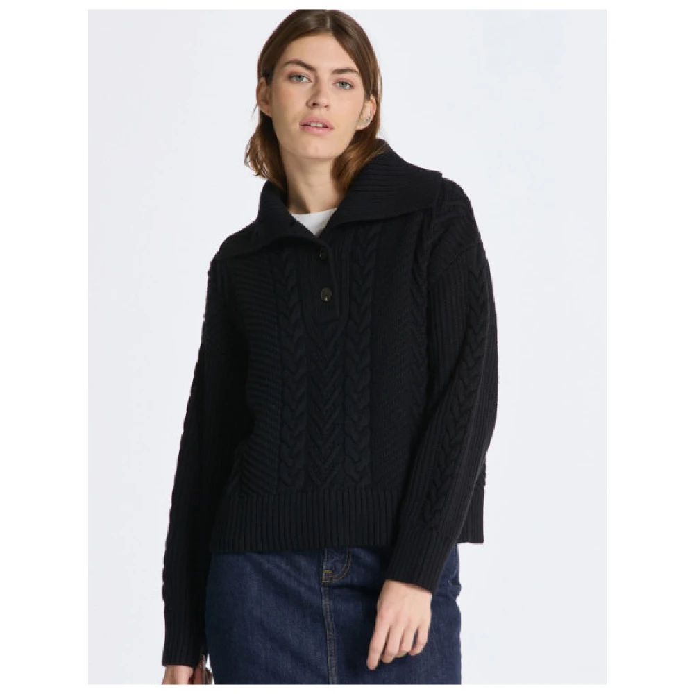 Gant Gezellige Twist Cardigan Black Dames
