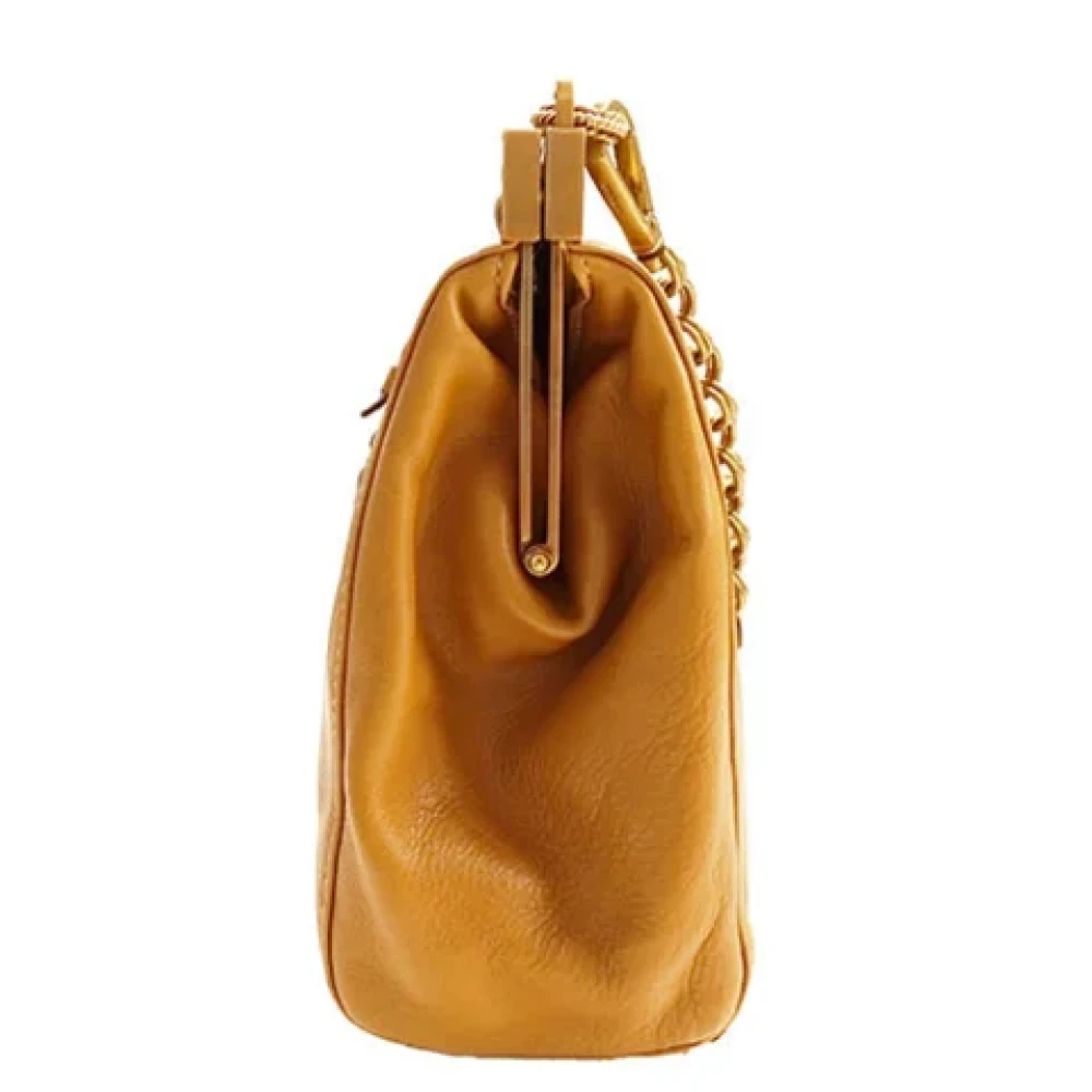 Prada Vintage Pre-owned Leather prada-bags Brown Dames