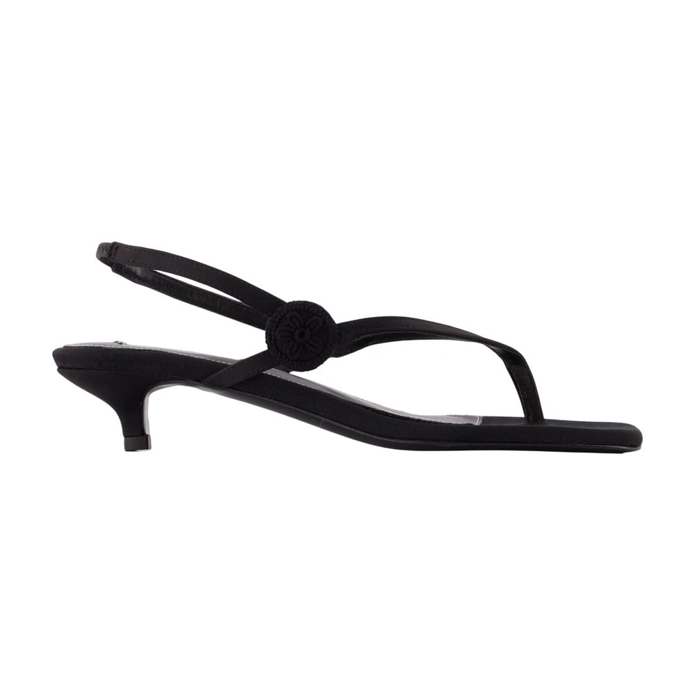 Totême Black High Heel Sandals, Female, 6 Uk, High Heel Sandals