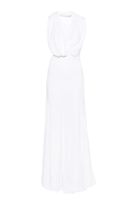 Draped Cutout Maxi Dress