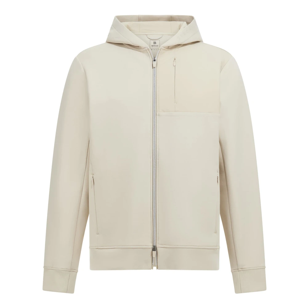 Boggi Milano Full-Zip Hoodie Beige Heren