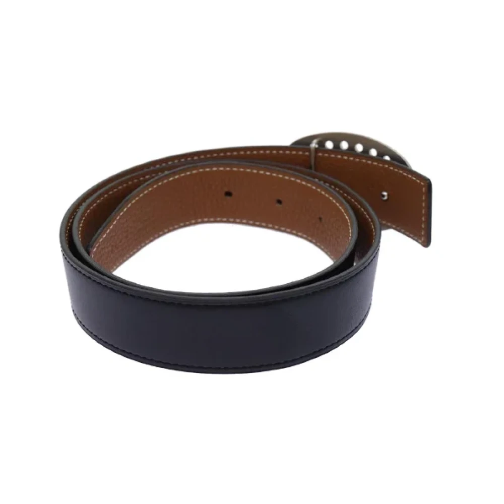 Hermès Vintage Pre-owned Leather belts Black Dames