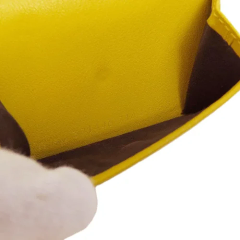 Balenciaga Vintage Pre-owned Leather wallets Yellow Dames