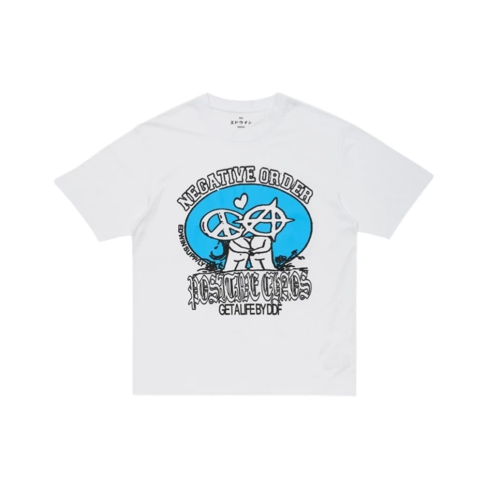 Edwin Men's White Positive Chaos Ts - T-Shirts - 2XL - Tops