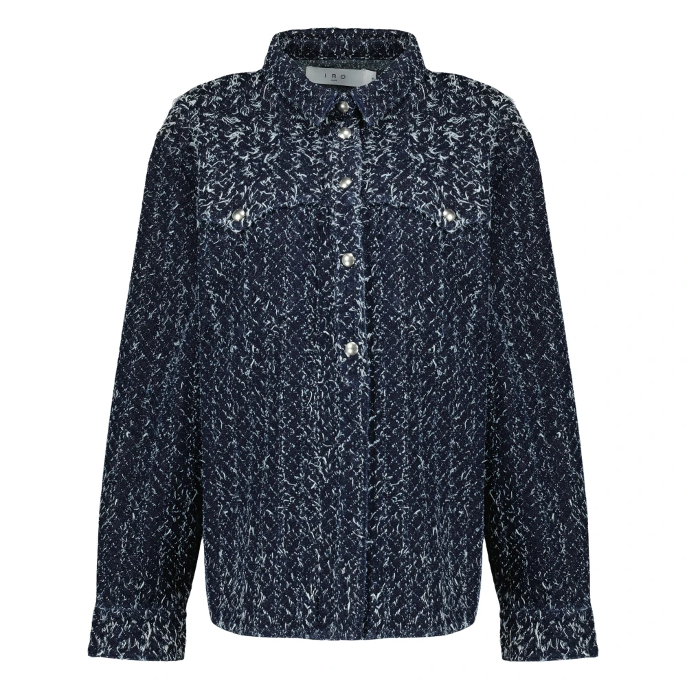 Iro Blue Velini Overshirt - Female - Shirts - Xs - Blouses & Shirts