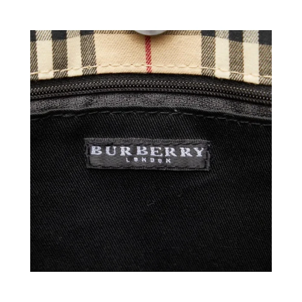 Burberry Vintage Pre-owned Canvas handbags Beige Dames