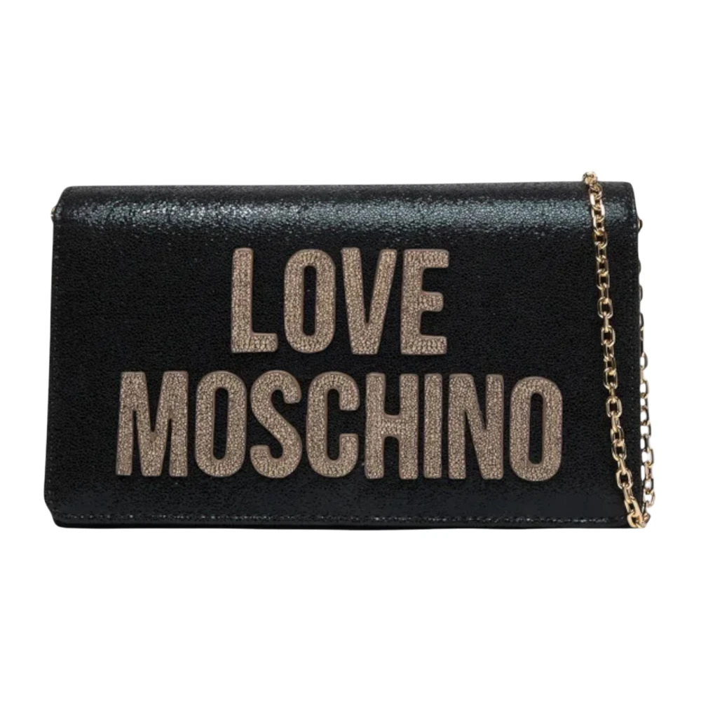 Love Moschino Vrouw Zwart Tassen Dames, One Size, Crossbodytas