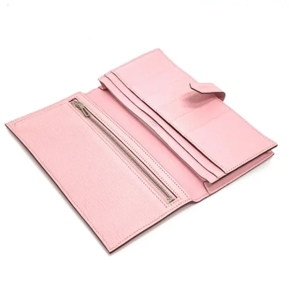 Hermès Vintage Pre-owned Leather wallets Pink Dames